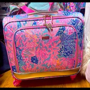 Lilly Pulitzer carry on case